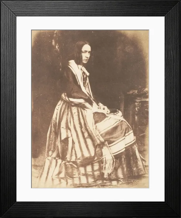 Framed Print : Mrs. Marian Murray, Lady Stair, 1843-47. Creators: David Octavius Hill, Robert Adamson Framed Print : Mrs. Marian Murray, Lady Stair, 1843-47. Creators: David Octavius Hill, Robert Adamson
