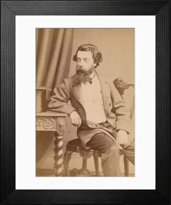 Framed Print : Paul Jacob Naftel, 1860s. Creator: John & Charles Watkins Framed Print : Paul Jacob Naftel, 1860s. Creator: John & Charles Watkins