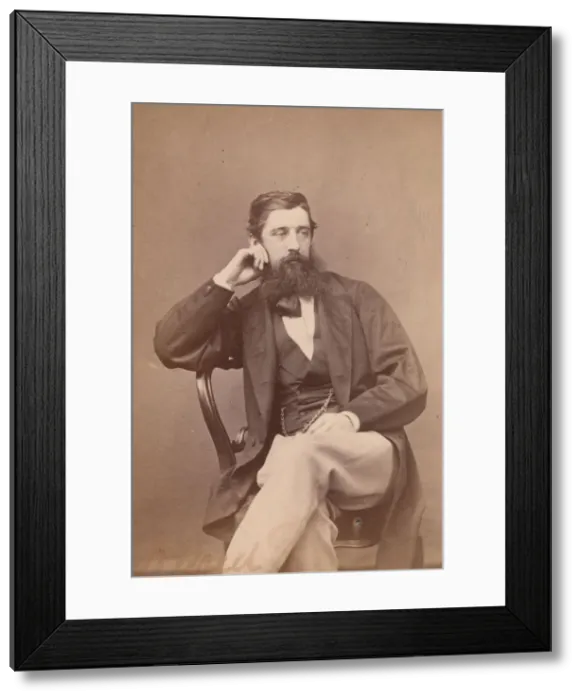 Framed Print : Alfred Pizzey Newton, 1860s. Creator: John & Charles Watkins Framed Print : Alfred Pizzey Newton, 1860s. Creator: John & Charles Watkins