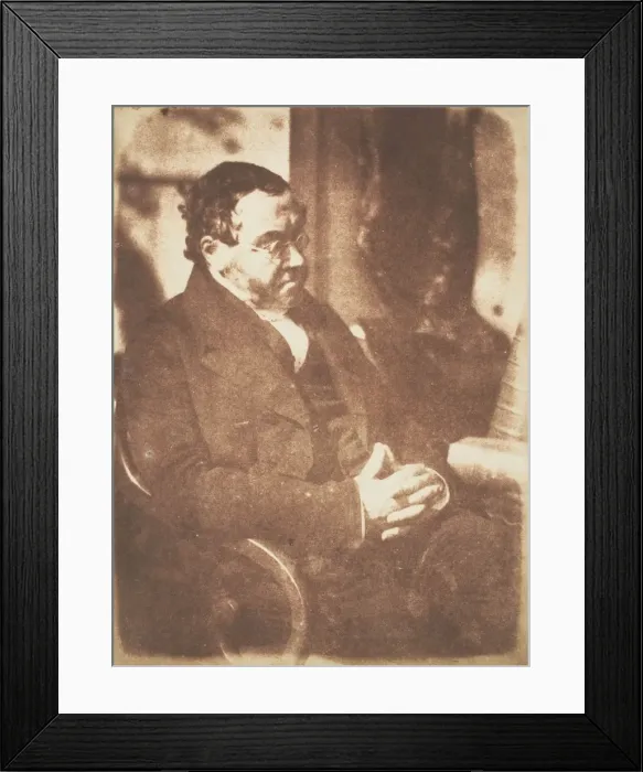 Framed Print : Rev. Dr. William Hamilton Burns, 1843-47. Creators: David Octavius Hill, Robert Adamson Framed Print : Rev. Dr. William Hamilton Burns, 1843-47. Creators: David Octavius Hill, Robert Adamson