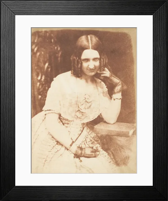 Framed Print : Miss Binney, 1843-47. Creators: David Octavius Hill, Robert Adamson, Hill & Adamson Framed Print : Miss Binney, 1843-47. Creators: David Octavius Hill, Robert Adamson, Hill & Adamson