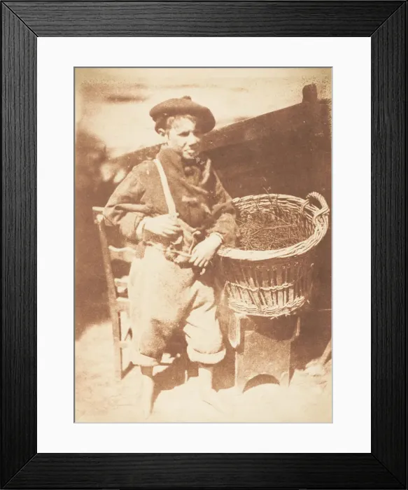 Framed Print : Newhaven Boy, 1843-47. Creators: David Octavius Hill, Robert Adamson, Hill & Adamson Framed Print : Newhaven Boy, 1843-47. Creators: David Octavius Hill, Robert Adamson, Hill & Adamson
