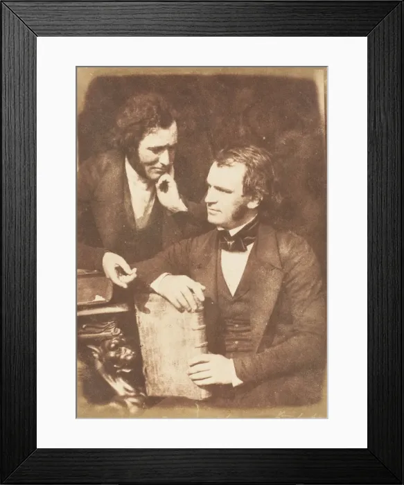 Framed Print : Moir (?) and John Wilson, 1843-47. Creators: David Octavius Hill, Robert Adamson Framed Print : Moir (?) and John Wilson, 1843-47. Creators: David Octavius Hill, Robert Adamson
