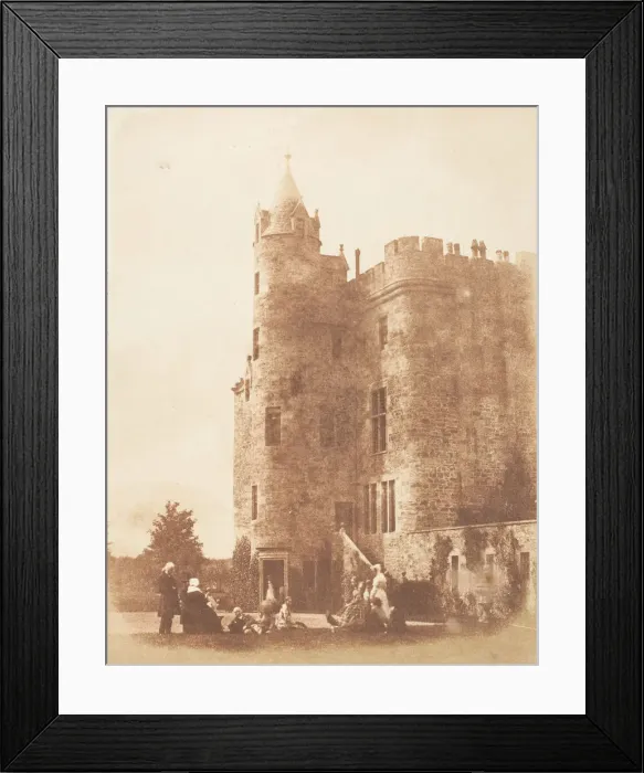 Framed Print : Bonaly Towers, 1843-47. Creators: David Octavius Hill, Robert Adamson, Hill & Adamson Framed Print : Bonaly Towers, 1843-47. Creators: David Octavius Hill, Robert Adamson, Hill & Adamson