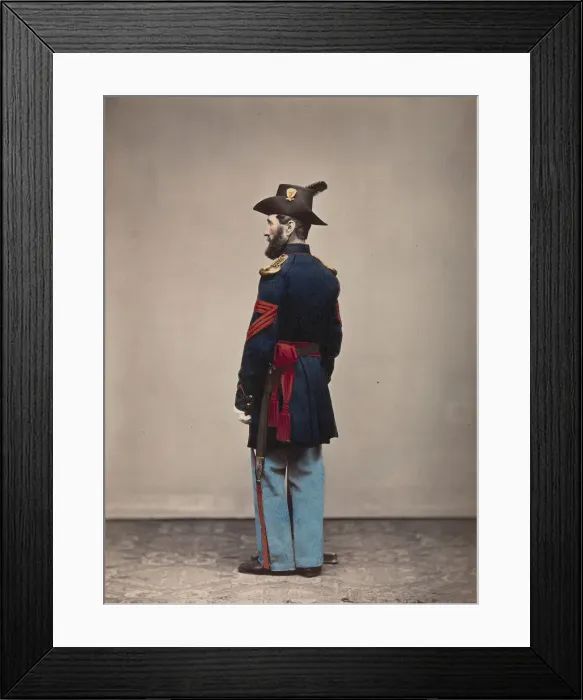 Framed Print : Artillery, Quartermaster Sergeant, 1866. Creator: Attributed to Oliver H. Willard Framed Print : Artillery, Quartermaster Sergeant, 1866. Creator: Attributed to Oliver H. Willard