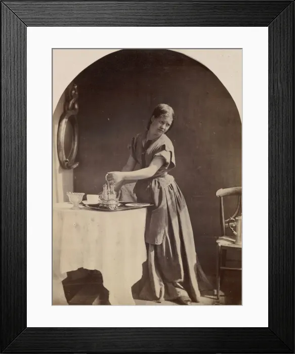 Framed Print : English Fashion at Breakfast, ca. 1860. Creator: Oscar Gustav Rejlander Framed Print : English Fashion at Breakfast, ca. 1860. Creator: Oscar Gustav Rejlander