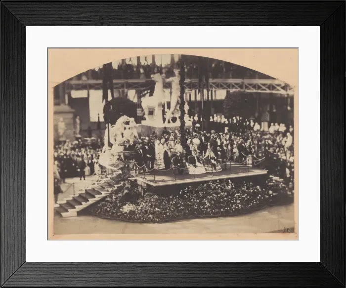 Framed Print : The Visit of the Emperor and Empress to the Crystal Palace, 1855 Framed Print : The Visit of the Emperor and Empress to the Crystal Palace, 1855