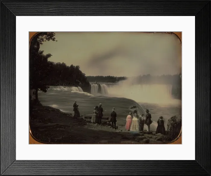 Framed Print : The Niagara Falls, ca. 1850. Creator: Platt D. Babbitt Framed Print : The Niagara Falls, ca. 1850. Creator: Platt D. Babbitt