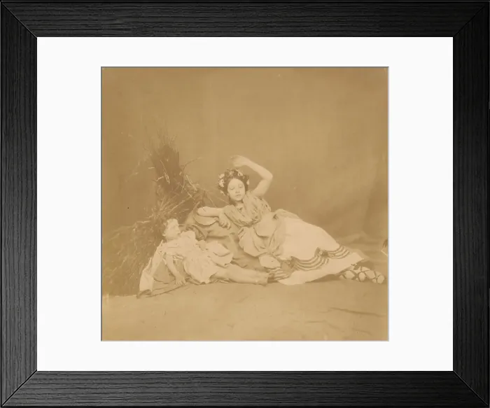 Framed Print : Royal Children in Tableau of the Seasons, 1854. Creator: Roger Fenton Framed Print : Royal Children in Tableau of the Seasons, 1854. Creator: Roger Fenton