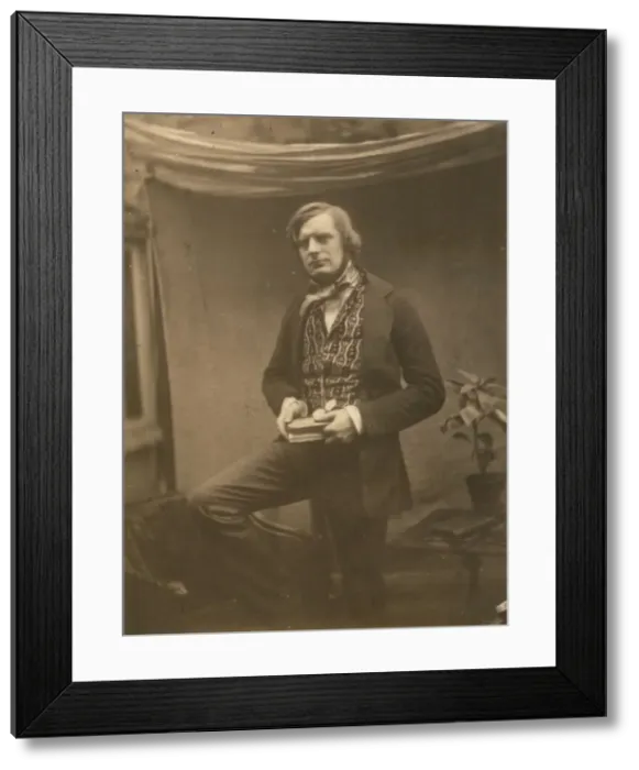 Framed Print : Self-Portrait, February 1852. Creator: Roger Fenton Framed Print : Self-Portrait, February 1852. Creator: Roger Fenton
