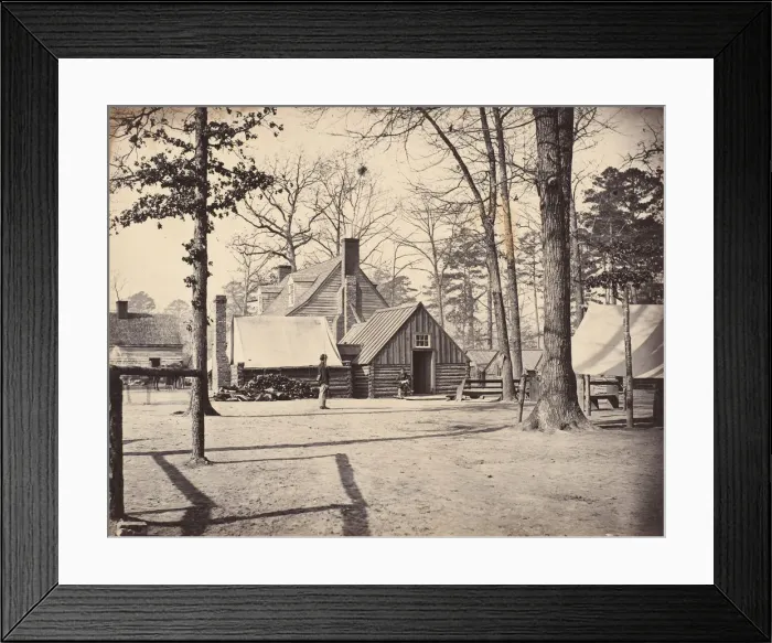 Framed Print : Civil War View, 1860s. Creator: Thomas C. Roche Framed Print : Civil War View, 1860s. Creator: Thomas C. Roche