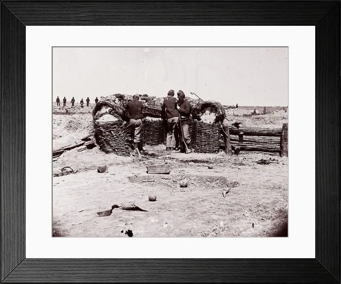Framed Print : [Fort Sedgwick]  /  [Fort Price]. Brady album, p. 27, 1861-65. Creator: Tim O Sullivan