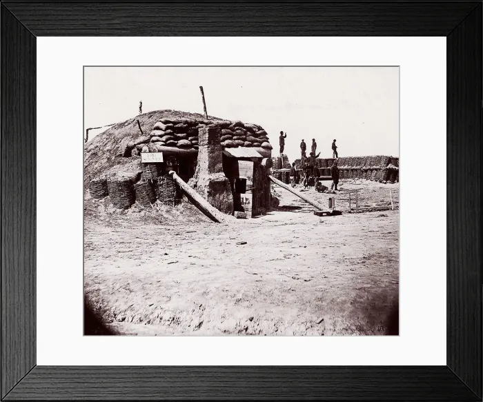 Framed Print : Fort Sedgwick, 1864. Creator: Tim O Sullivan Framed Print : Fort Sedgwick, 1864. Creator: Tim O Sullivan