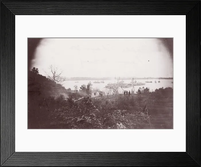 Framed Print : Belle Plain, Virginia. Lower Wharf, 1864. Creators: Tim O Sullivan, James Gardner Framed Print : Belle Plain, Virginia. Lower Wharf, 1864. Creators: Tim O Sullivan, James Gardner