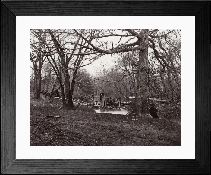 Framed Print : Bull Run. Blackburns Ford, ca. 1862. Creator: Tim O Sullivan Framed Print : Bull Run. Blackburns Ford, ca. 1862. Creator: Tim O Sullivan