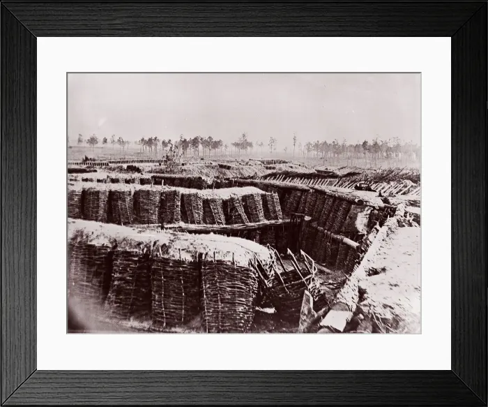 Framed Print : Fort Sedgwick near Petersburg, interior, 1864. Creator: Tim O Sullivan Framed Print : Fort Sedgwick near Petersburg, interior, 1864. Creator: Tim O Sullivan