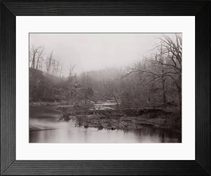 Framed Print : Bull Run. Blackburns Ford, ca. 1862. Creator: Tim O Sullivan Framed Print : Bull Run. Blackburns Ford, ca. 1862. Creator: Tim O Sullivan