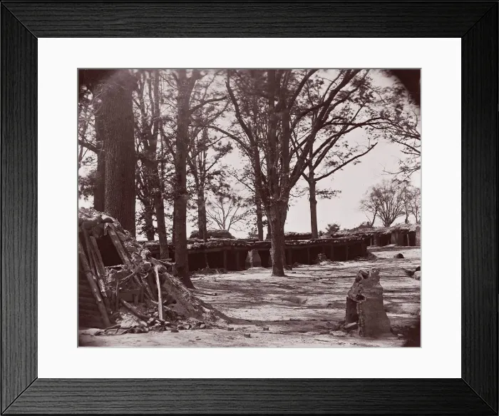 Framed Print : Interior of Fort Steadman, front of Petersburg, 1864. Creator: Tim O Sullivan Framed Print : Interior of Fort Steadman, front of Petersburg, 1864. Creator: Tim O Sullivan