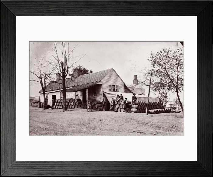 Framed Print : Petersburg, 1864. Creators: Tim O Sullivan, Alexander Gardner Framed Print : Petersburg, 1864. Creators: Tim O Sullivan, Alexander Gardner