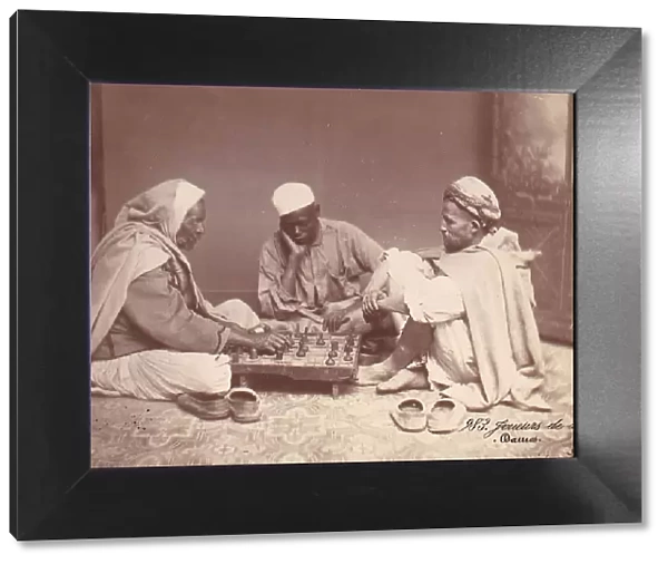 Men Playing Chess, Damascus, 1888. Creator: Unknown