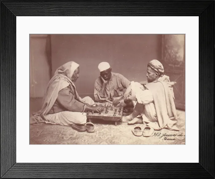 Framed Print : Men Playing Chess, Damascus, 1888. Creator: Unknown Framed Print : Men Playing Chess, Damascus, 1888. Creator: Unknown