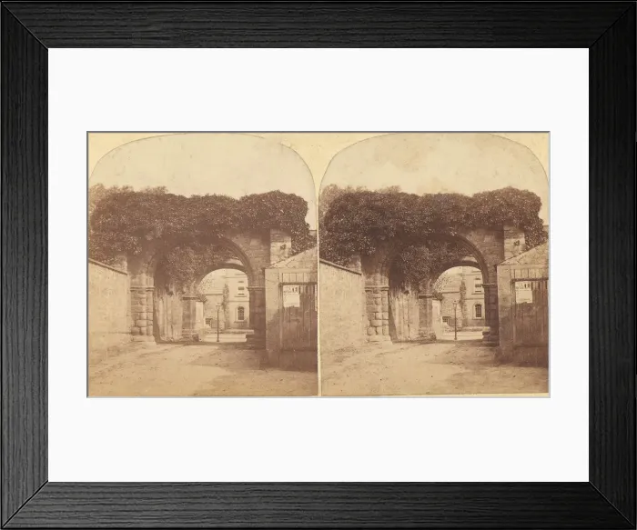 Framed Print : Group of 16 Early Stereograph Views of British Abbeys, 1850s-60s. Creator: Unknown Framed Print : Group of 16 Early Stereograph Views of British Abbeys, 1850s-60s. Creator: Unknown