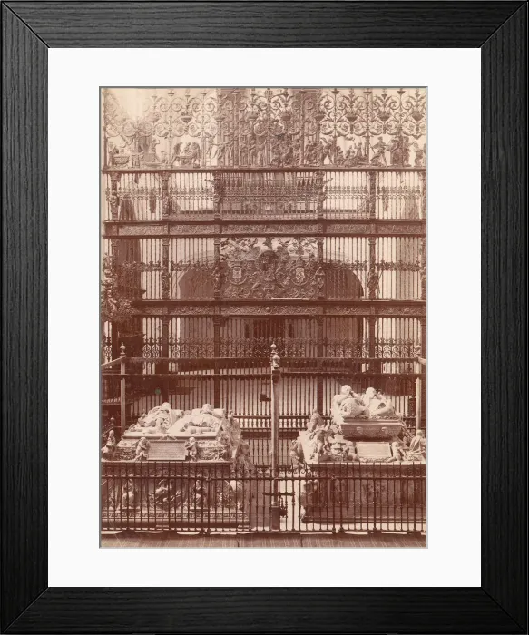 Framed Print : Tomb of the Catholic Kings, Granada, 1880s-90s. Creator: Unknown Framed Print : Tomb of the Catholic Kings, Granada, 1880s-90s. Creator: Unknown