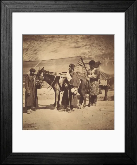Framed Print : Captain Burnaby of the Grenadier Guards, 1855. Creator: Roger Fenton