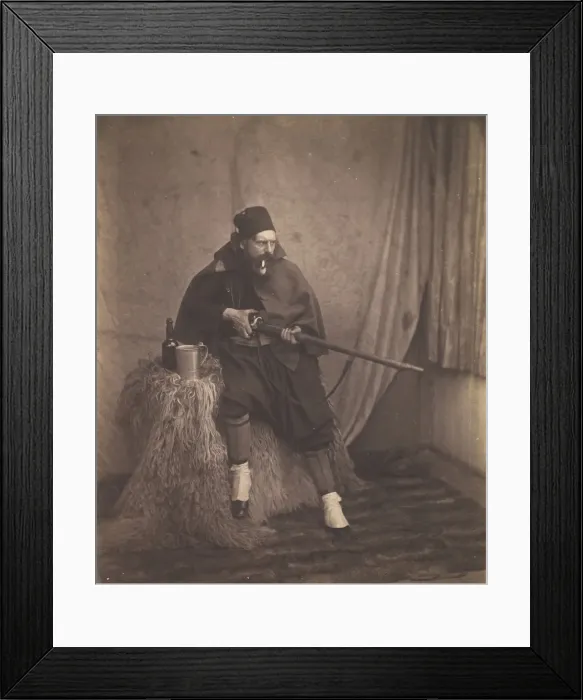 Framed Print : Zouave, 2nd Division, 1855. Creator: Roger Fenton Framed Print : Zouave, 2nd Division, 1855. Creator: Roger Fenton