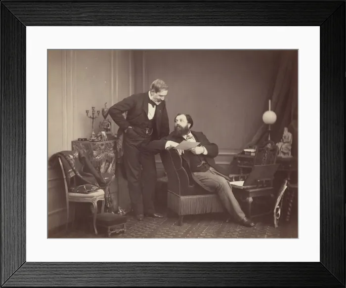 Framed Print : Louis Robert and Olympe Aguado, ca. 1860. Creator: Olympe Aguado Framed Print : Louis Robert and Olympe Aguado, ca. 1860. Creator: Olympe Aguado