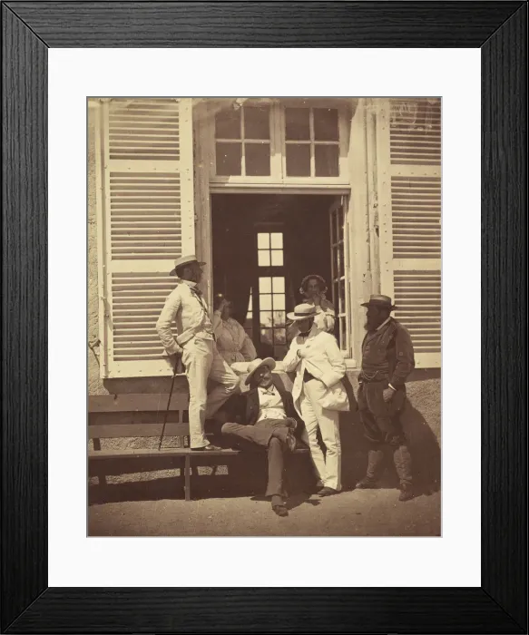 Framed Print : Quelques familiers de Louis Robert, ca. 1860. Creator: Olympe Aguado Framed Print : Quelques familiers de Louis Robert, ca. 1860. Creator: Olympe Aguado