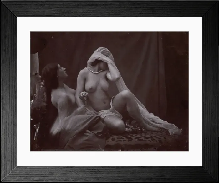 Framed Print : [Study for Two Ways of Life ], ca. 1857, printed 1987
