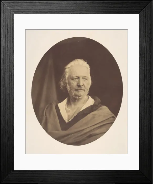 Framed Print : Study of a Head, 1857. Creator: Oscar Gustav Rejlander Framed Print : Study of a Head, 1857. Creator: Oscar Gustav Rejlander