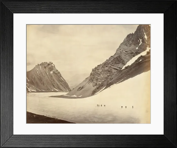 Framed Print : The Manirung Pass, 1860s. Creator: Samuel Bourne Framed Print : The Manirung Pass, 1860s. Creator: Samuel Bourne