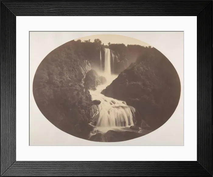 Framed Print : Falls of Terni, ca. 1860. Creator: Robert MacPherson Framed Print : Falls of Terni, ca. 1860. Creator: Robert MacPherson