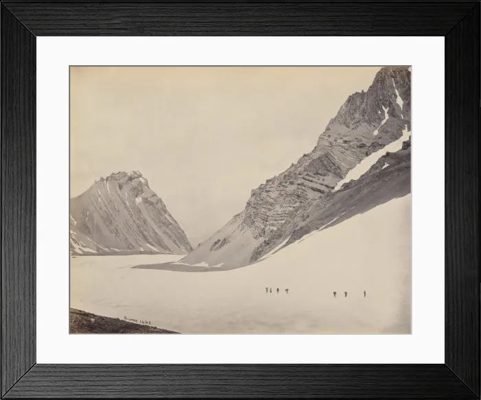 Framed Print : The Manirung Pass, 1866. Creator: Samuel Bourne Framed Print : The Manirung Pass, 1866. Creator: Samuel Bourne