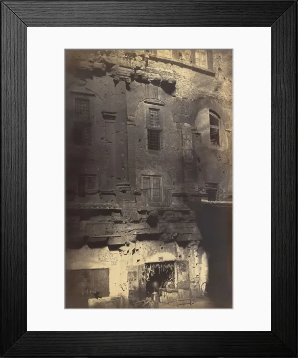 Framed Print : The Theater of Marcellus, from the Piazza Montanara, by 1858. Creator: Robert MacPherson