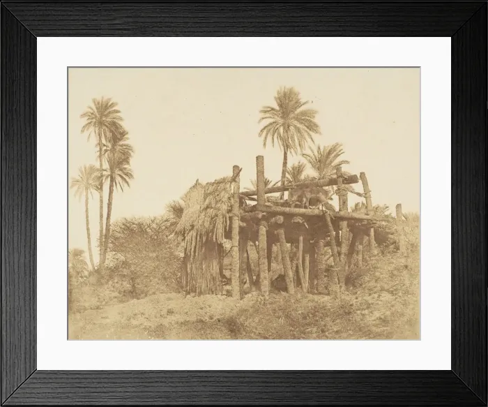 Framed Print : Nubian Sakkieh, or Water Wheel, ca. 1856. Creator: Attributed to Robert Murray Framed Print : Nubian Sakkieh, or Water Wheel, ca. 1856. Creator: Attributed to Robert Murray