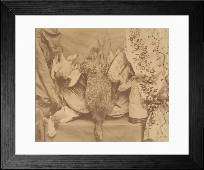 Framed Print : Still Life and Embroidery, 1856. Creator: Robert Wilfred Skeffington Lutwidge Framed Print : Still Life and Embroidery, 1856. Creator: Robert Wilfred Skeffington Lutwidge