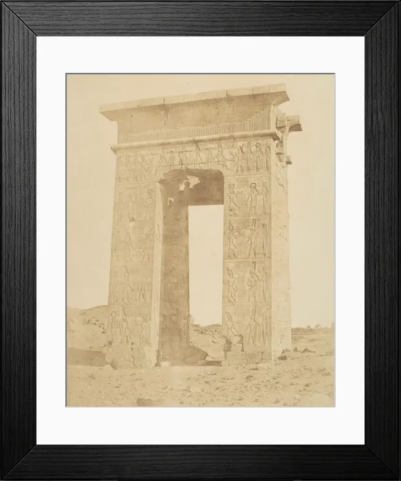 Framed Print : Gate of Ptolemy Philomeder, B. C. 180, Karnac, ca. 1856. Creator Framed Print : Gate of Ptolemy Philomeder, B. C. 180, Karnac, ca. 1856. Creator