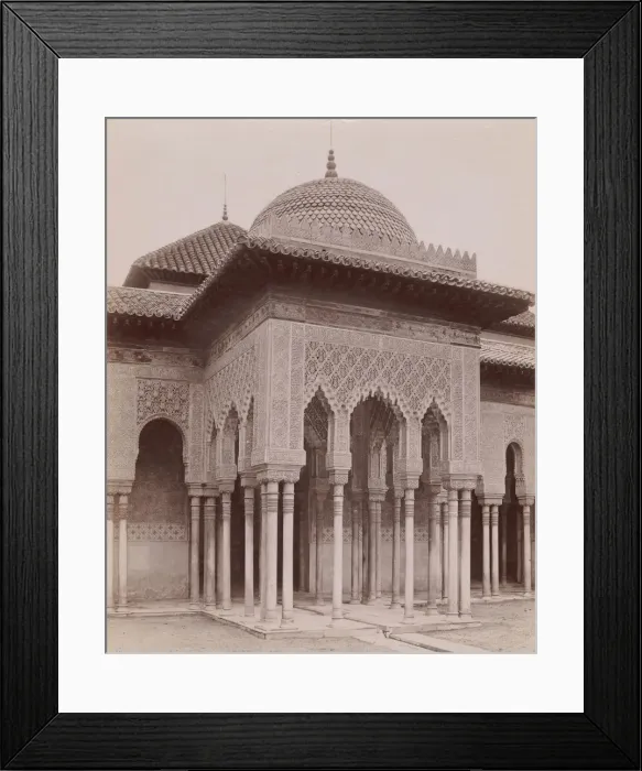 Framed Print : [Courtyard of the Lions, Alhambra, Granada], 1880s-90s. Creator
