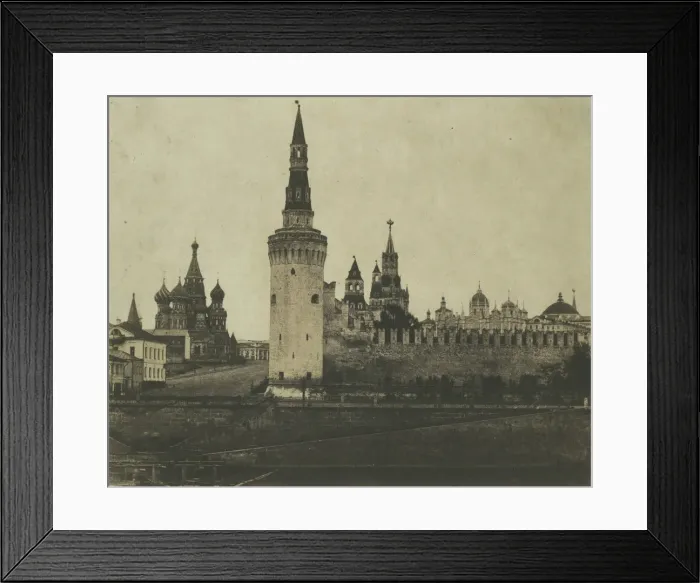 Framed Print : South Front of the Kremlin from the Old Bridge, 1852. Creator: Roger Fenton Framed Print : South Front of the Kremlin from the Old Bridge, 1852. Creator: Roger Fenton