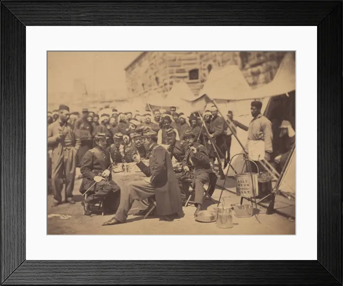 Framed Print : Duryea Zouaves, Fort Schuyler Adjutants Mess, May 18, 1861. Creator: Stacy Framed Print : Duryea Zouaves, Fort Schuyler Adjutants Mess, May 18, 1861. Creator: Stacy
