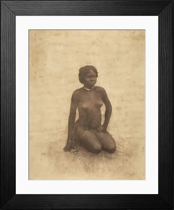 Framed Print : Young Nuba Woman, 1853-54. Creator: Pierre Tremaux Framed Print : Young Nuba Woman, 1853-54. Creator: Pierre Tremaux