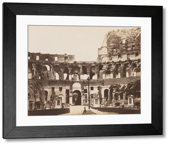 Framed Print : Interno del Colosseo, ca. 1855. Creator: Pietro Dovizielli Framed Print : Interno del Colosseo, ca. 1855. Creator: Pietro Dovizielli