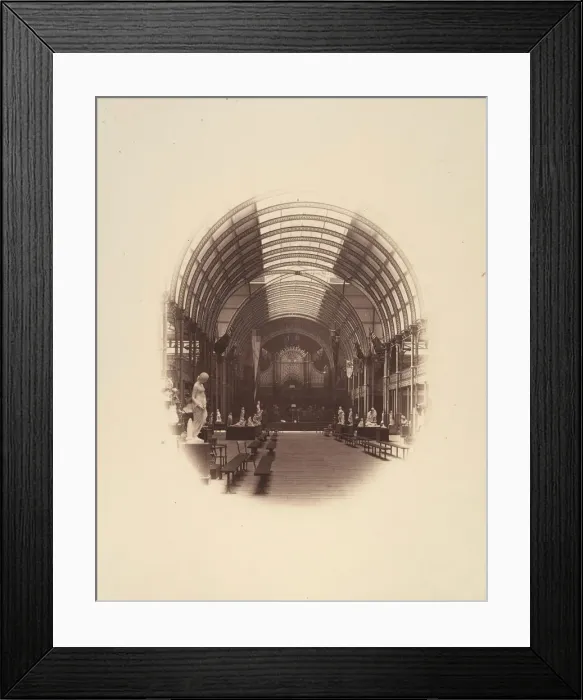 Framed Print : View in Central Hall, Art Treasures Exhibition, Manchester, 1857 Framed Print : View in Central Hall, Art Treasures Exhibition, Manchester, 1857