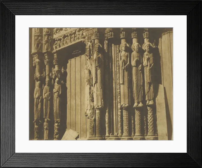 Framed Print : Chartres Cathedral, 1850-52. Creator: Em. Pec