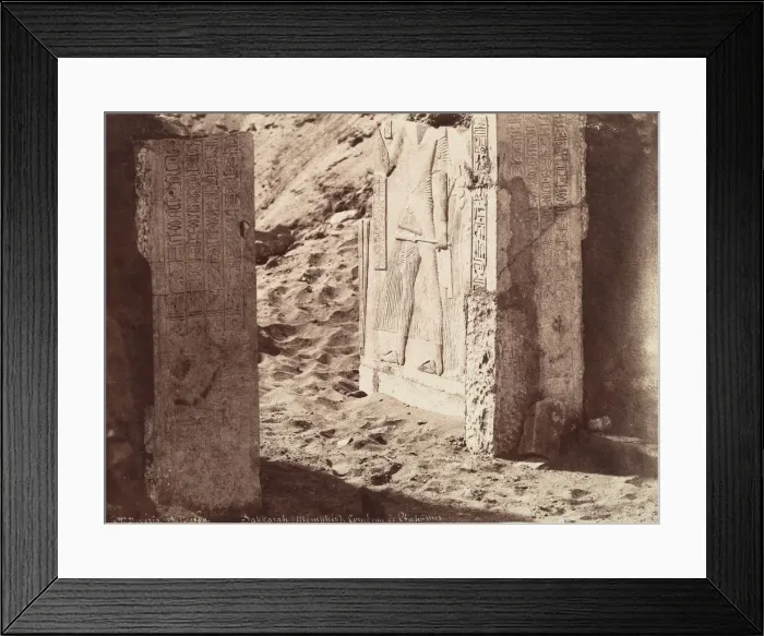 Framed Print : Tomb of Ptahmose, Saqqara (Memphis), 1859. Creator: Theodule Deveria Framed Print : Tomb of Ptahmose, Saqqara (Memphis), 1859. Creator: Theodule Deveria