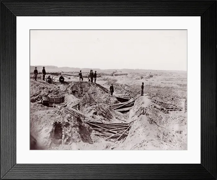 Framed Print : Fort Mahone, Petersburg, Virginia, 1864. Creator: Thomas C. Roche Framed Print : Fort Mahone, Petersburg, Virginia, 1864. Creator: Thomas C. Roche