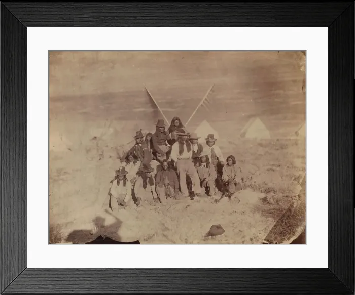 Framed Print : Shoshone, 1867-72. Creator: Tim O Sullivan Framed Print : Shoshone, 1867-72. Creator: Tim O Sullivan